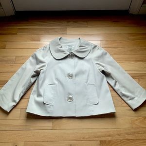 VERTIGO PARIS NWOT GORGEOUS PERFECT COLOR NUDE/LINEN LINED JACKET
